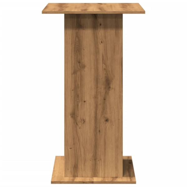 Mesa alta bar con almacenaje madera roble artisian 60x60x102 cm M 5