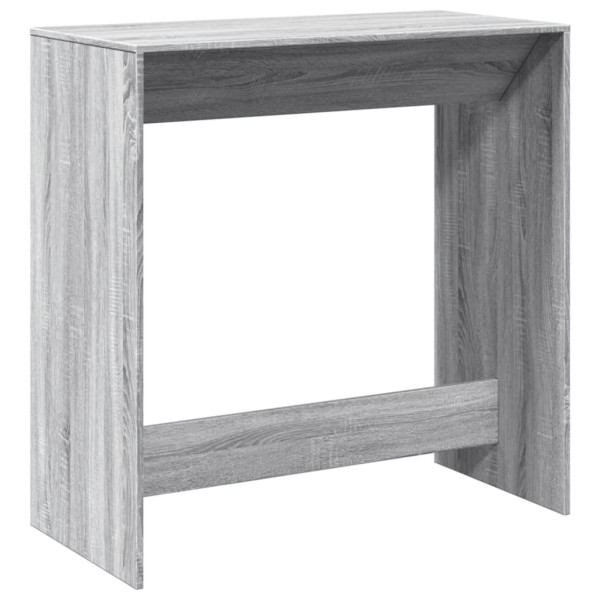 Mesa alta de bar madera ingeniería gris Sonoma 102x50x103.5 cm M 2
