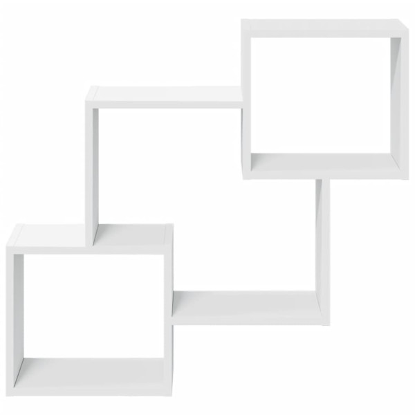 Armario de pared madera de ingeniería blanco 78x18x71 cm M 4