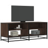 Mueble TV metal y madera ingeniería marrón roble 120.5x40x46 cm 1