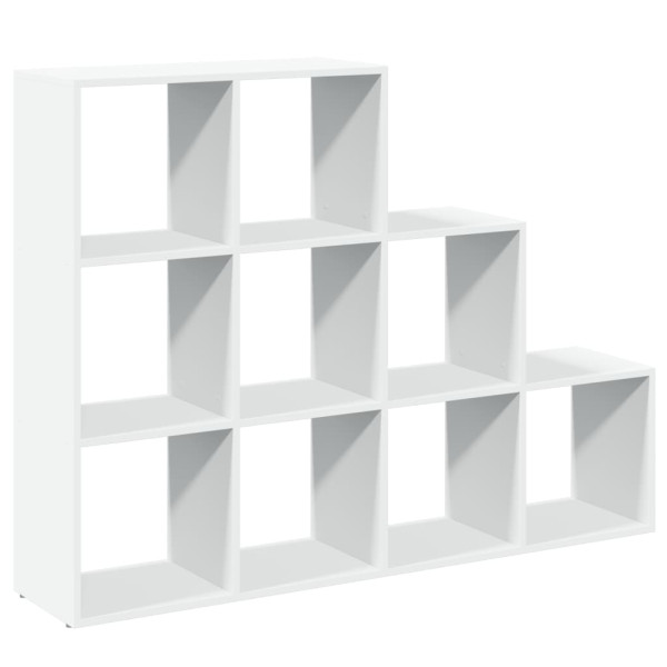 Librería divisora 3 niveles madera blanca 137.5x29x103.5 cm M 2