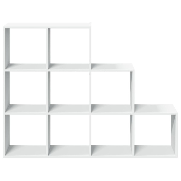 Librería divisora 3 niveles madera blanca 137.5x29x103.5 cm M 5