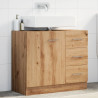 Armario de lavabo madera ingeniería roble artisian 63x30x54 cm 1