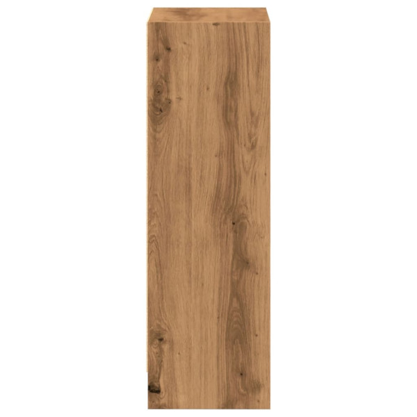 Estantería de madera de ingeniería roble artesanal 40x24x76 cm M 5