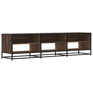 Mueble de TV madera de ingeniería marrón roble 180x40x46 cm H