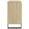 Armario de baño madera contrachapada roble Sonoma 65x33x60 cm 4