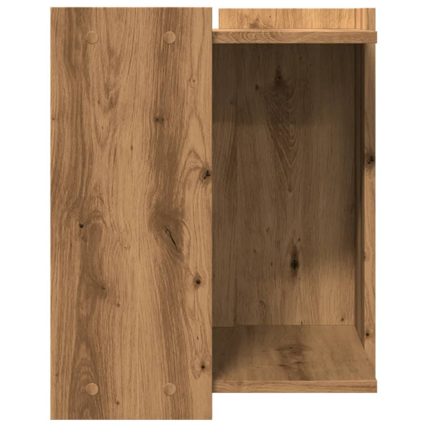 Mueble arenero para gatos madera roble artisian 42x42x51 cm M 5