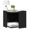 Mueble arenero para gatos madera ingeniería negro 53x53x51 cm 1