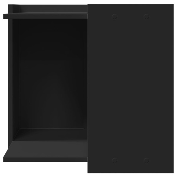 Mueble arenero para gatos madera ingeniería negro 53x53x51 cm M 4