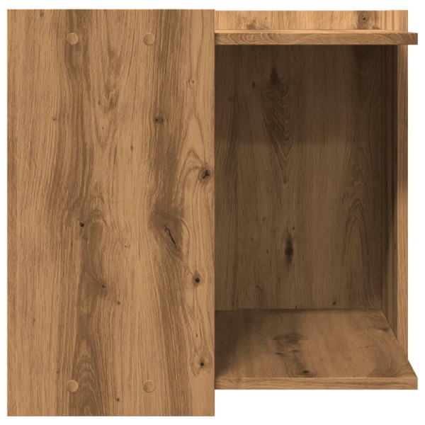 Mueble arenero para gatos madera roble artisian 53x53x51 cm M 5