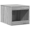 Mueble arenero para gatos madera gris Sonoma 47x59x42 cm 2