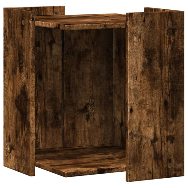 Mueble arenero para gatos madera roble ahumado 42x42x51 cm M 2