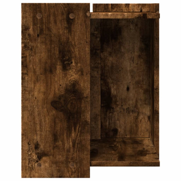 Mueble arenero para gatos madera roble ahumado 42x42x51 cm M 5