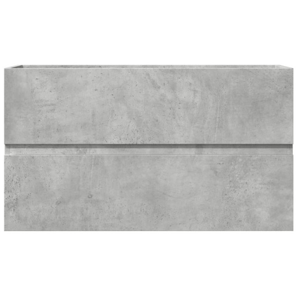 Armario pared baño madera ingeniería gris hormigón 80x38.5x45cm M 4