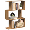 Librería divisora 3 niveles madera roble artisan 70x24x97 cm 1