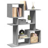 Librería divisora madera ingeniería gris Sonoma 92x29x112 cm 1