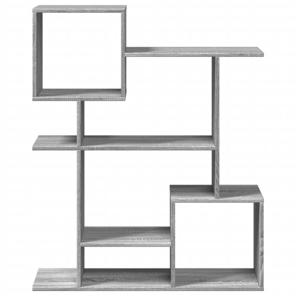 Librería divisora madera ingeniería gris Sonoma 92x29x112 cm M 5