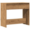 Mesa consola madera de ingeniería roble artesanal 89x41x76.5 cm 2