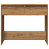 Mesa consola madera de ingeniería roble artesanal 89x41x76.5 cm 4