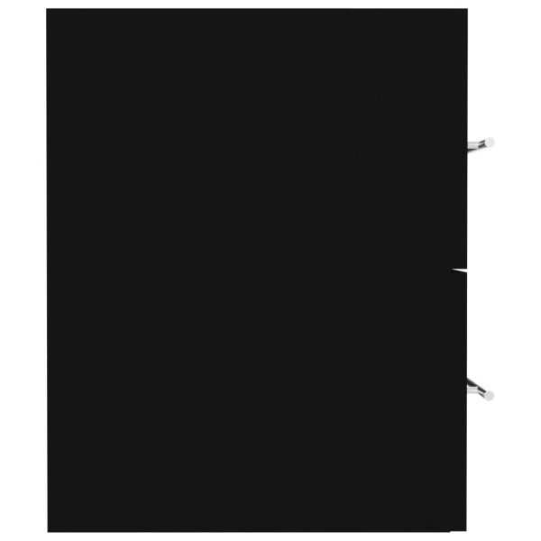 Armário lavatório 80x38.5x48 cm derivados de madeira preto M 5