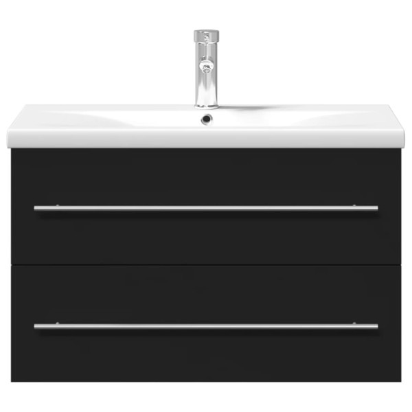 Mueble de baño con lavabo integrado negro M 3