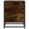 Mesas cabeceira 2pcs 40x31x50 cm deriv. madeira carvalho fumado 5