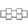 Estantería de pared madera ingeniería marrón roble 159x18x65 cm 4