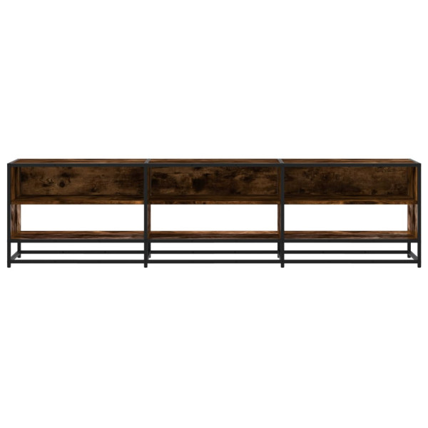 Mueble para TV madera de ingeniería roble ahumado 180x40x46 cm M 4