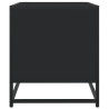 Mueble de TV madera de ingeniería negro 180x40x46 cm 5