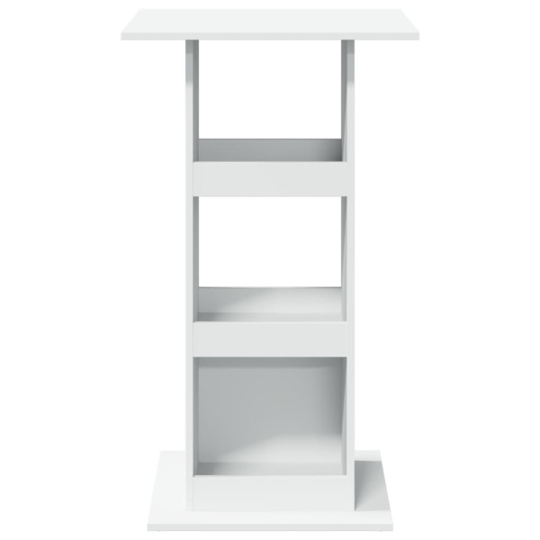 Mesa de bar c/ arrumação 60x60x102 cm derivados madeira branco M 4