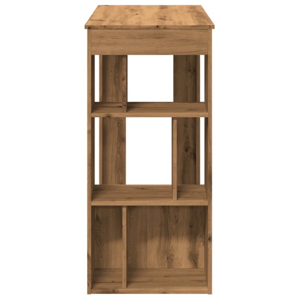 Mesa alta com prateleiras de madeira artesanais 102x50x103.5 cm M 5