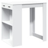Mesa de bar 102x70x103.5 cm derivados de madeira branco 2
