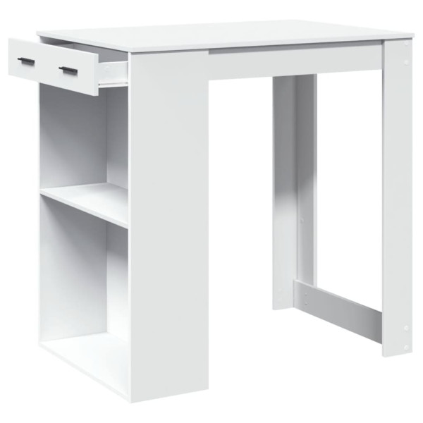 Mesa de bar 102x70x103.5 cm derivados de madeira branco M 4