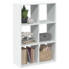 Librería divisora madera ingeniería blanco 69.5x29x103.5 cm 1