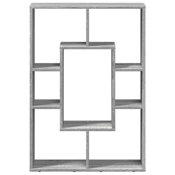 Estantería de madera de ingeniería gris Sonoma 63x20x90 cm M 5