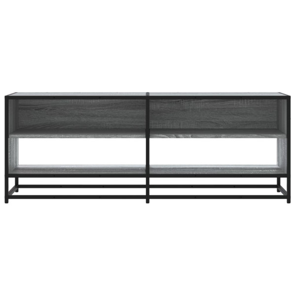 Mueble TV metal y madera ingeniería gris Sonoma 120.5x40x46 cm M 4