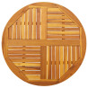 Tablero de mesa redondo madera maciza de acacia Ø90x2.2 cm 1