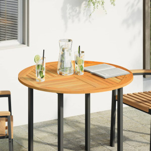 Tampo de mesa redondo Ø90x2.2 cm madeira de acácia maciça H