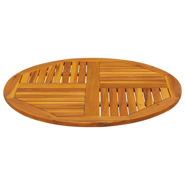 Tablero de mesa redondo madera maciza de acacia Ø90x2.2 cm M 5