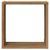 Estantes cubo de pared 6 uds madera roble artisan 30x15x30 cm 5