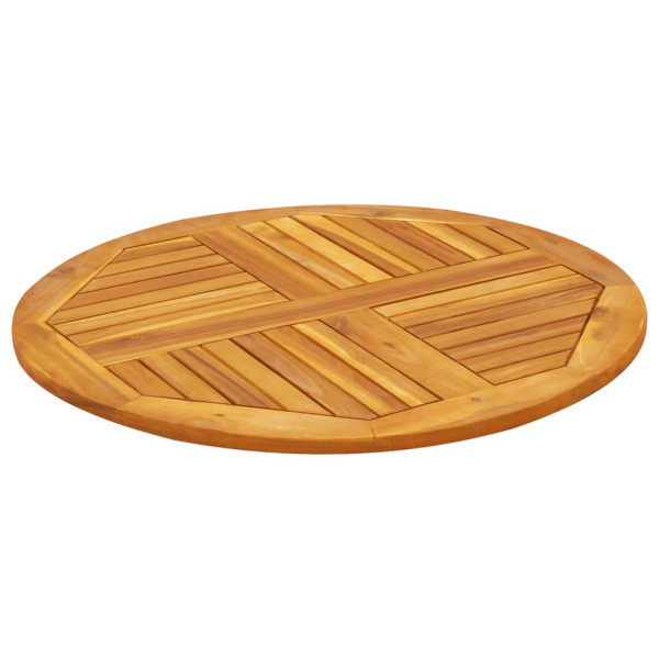 Tablero de mesa redondo madera maciza de acacia Ø80x2.2 cm M 4