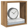 Estantes cubo de pared 2 uds madera roble artisan 30x15x30 cm 1