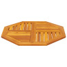 Tablero de mesa octogonal madera maciza de acacia 70x70x2 cm 3