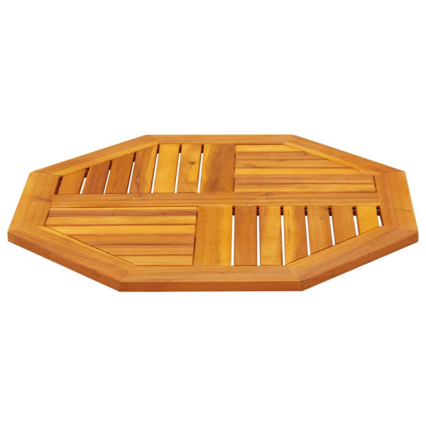 Tablero de mesa octogonal madera maciza de acacia 70x70x2 cm M 5