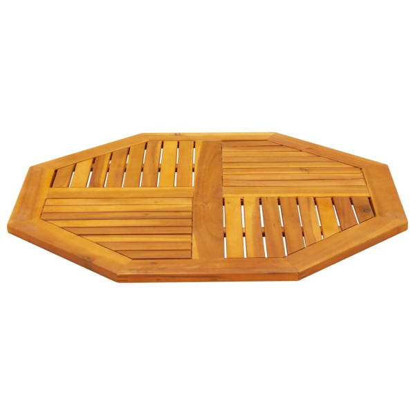 Tablero de mesa octogonal madera maciza de acacia 90x90x2.2 cm M 3