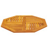 Tablero de mesa octogonal madera maciza de acacia 90x90x2.2 cm 3