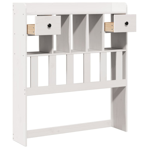 Cabecero de cama almacenaje madera maciza pino blanco 90 cm M 4