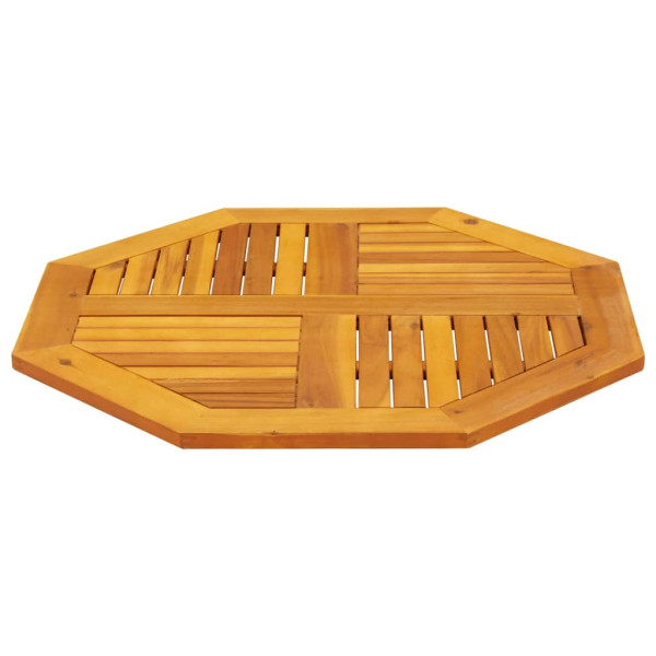 Tablero de mesa octogonal madera maciza de acacia 80x80x2.2 cm M 5