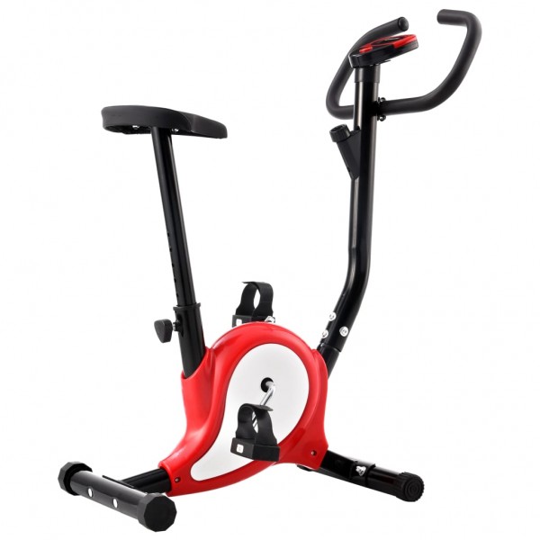 Bicicleta estática con resistencia de cinta roja D