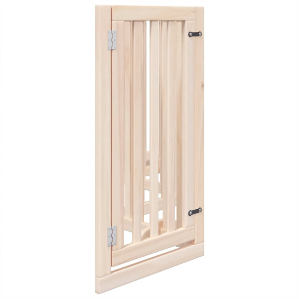 Puerta para perros plegable 6 paneles madera de álamo 300 cm M 5